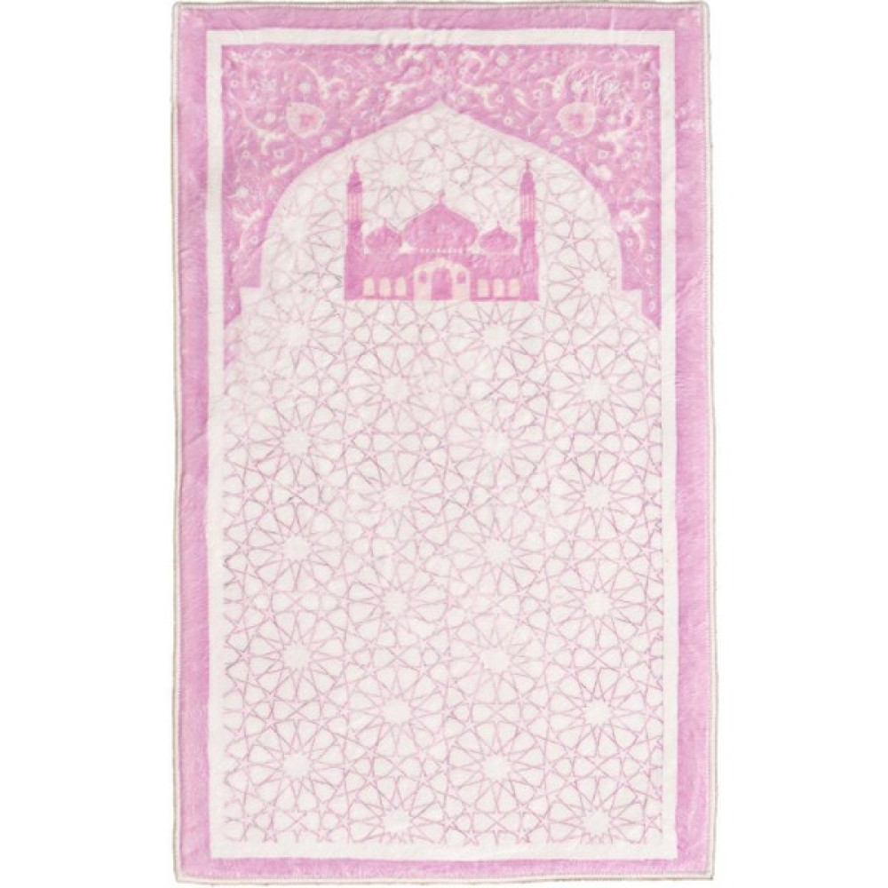Brilla Home Kız Çocuk Seccadesi Dokuma Taban,yıkanabilir Bambu Seccade Pusula, Kıble Bulucu, Zikirmatik Hediye - 50 x 80 cm - Pembe Seccade Fiyatı