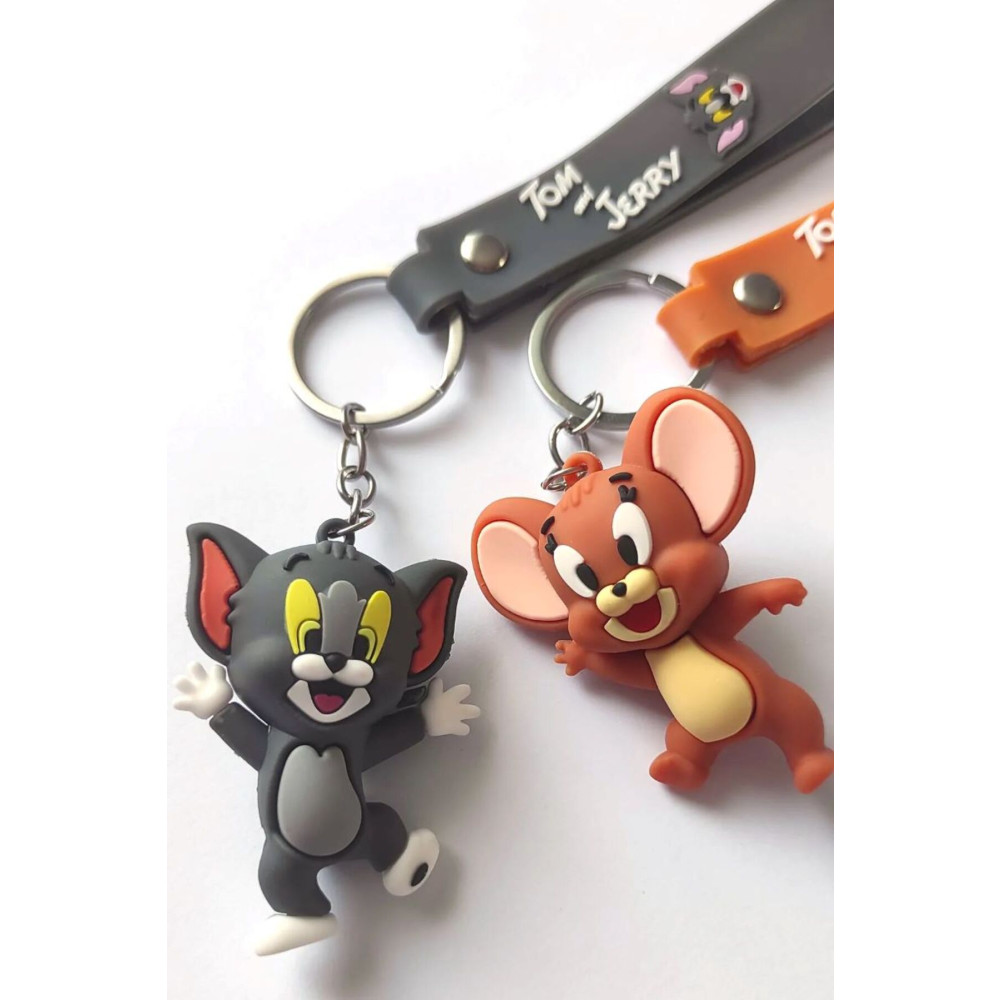 BRİLLANO Tom Ve Jerry Anahtarlığı & Çanta Aksesuarı 2 Adet Fiyatıdır Anahtarlık Fiyatı
