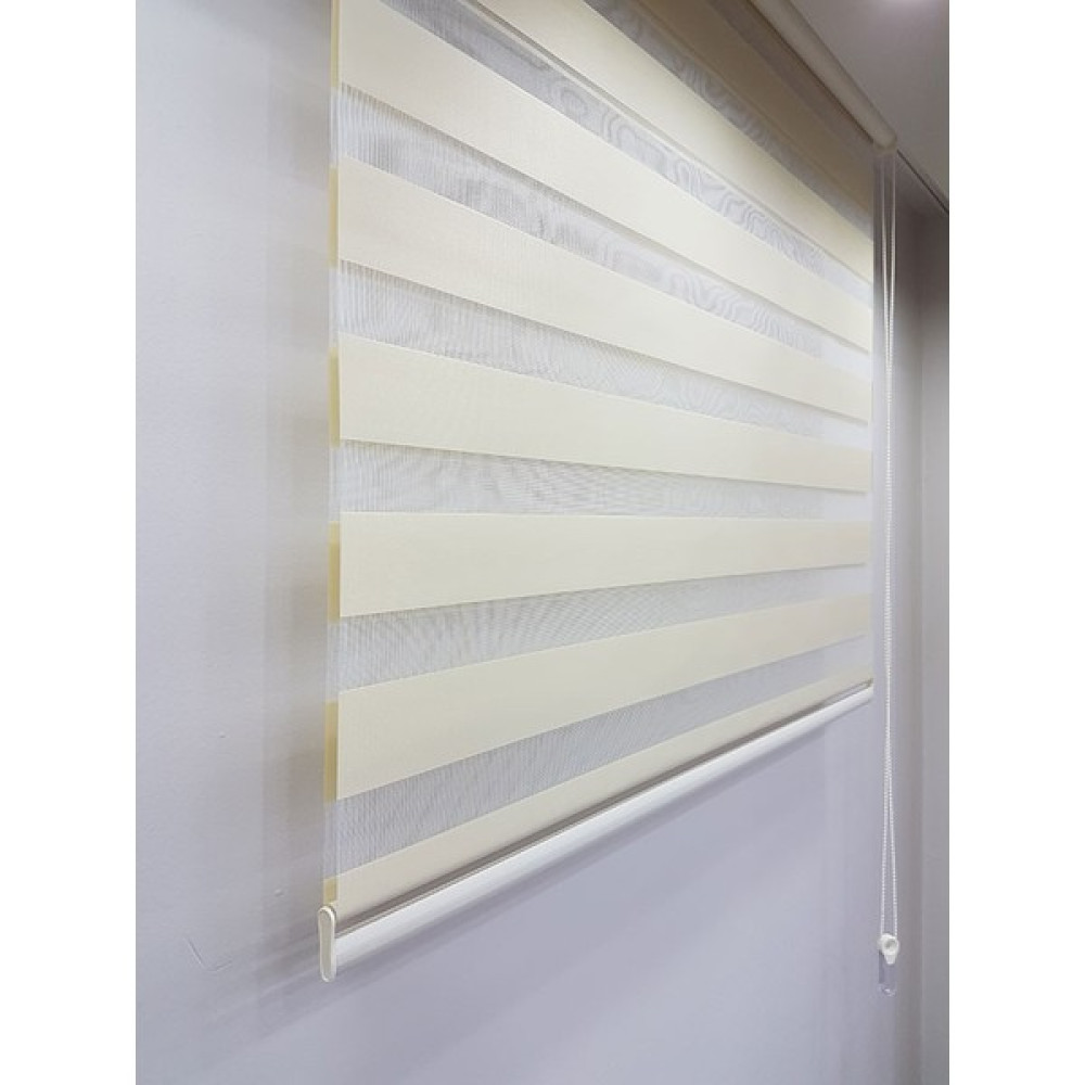 Brillant Stor Zebra Perde Krem MZ509 100 x 200 cm - Krem Rengi Perde Fiyatı