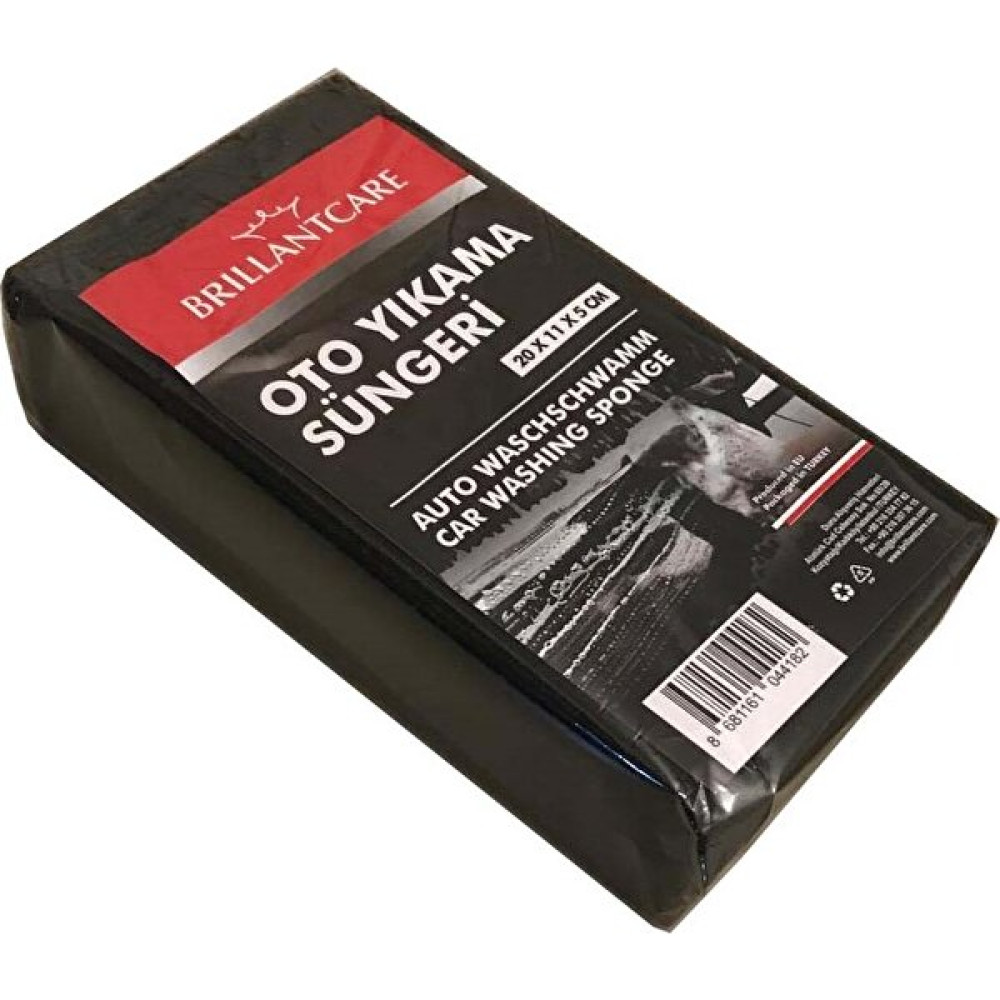 BRILLANTCARE Foamstar Black Oto Yıkama Süngeri 20 x 11 x 5 cm Oto Yıkama Ürünleri Fiyatı