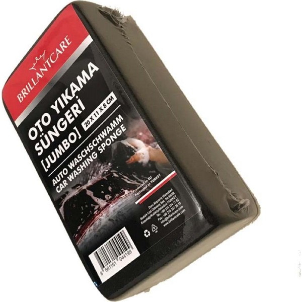 BRILLANTCARE Foamstar Jumbo Black Oto Yıkama Süngeri 20X11X8 cm 428839 Oto Yıkama Ürünleri Fiyatı