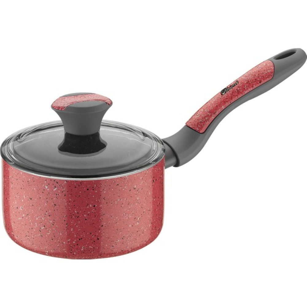 Brioni Graneed Granit Sos Tenceresi ( Kapaklı) - Pembe - 16 cm Tencere / Tava Setleri Fiyatı