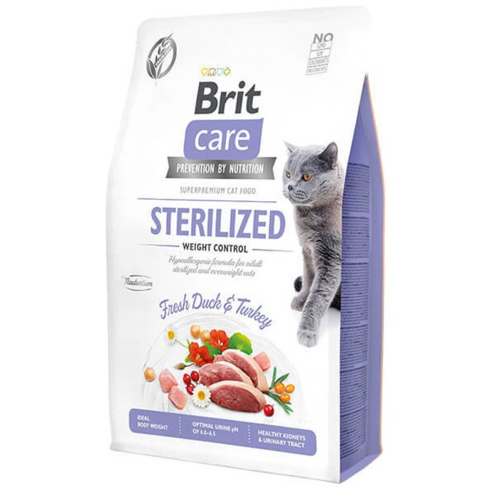 Brit Care Hipoalerjenik Sterilized Ördek ve Hindili Tahılsız Kısırlaştırımış Kedi Maması 2 kg Evcil Hayvan Ürünleri Fiyatı