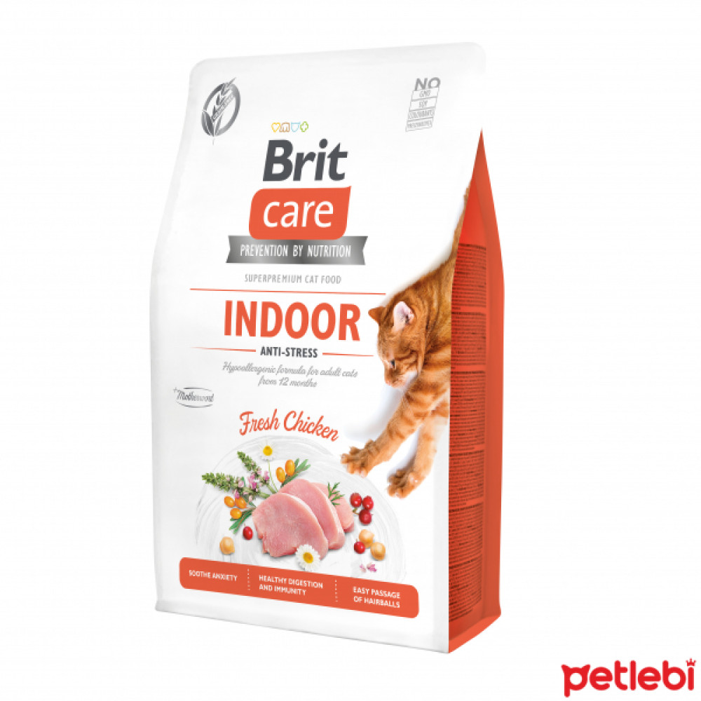Brit Care Indoor Hypo-Allergenic Stres Azaltıcı Ev Kedileri için Tahılsız Yetişkin Kedi Maması 2kg Evcil Hayvan Ürünleri Fiyatı