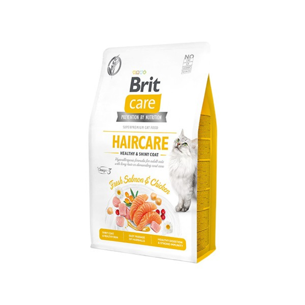 Brit Grain Free Hair Care Healthy Shiny Coat Tavuk Somon Kedi Maması 2 kg Evcil Hayvan Ürünleri Fiyatı