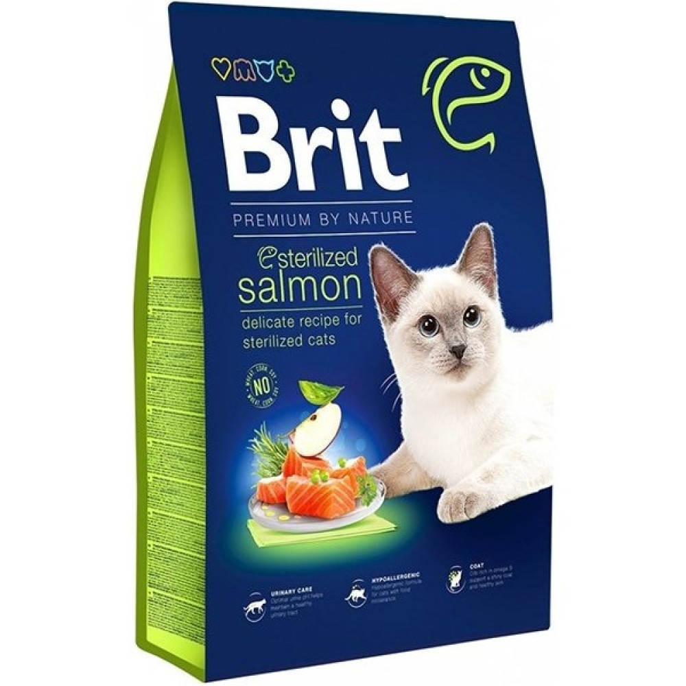 Brit Premium By Nature Sterilised Somonlu Kısırlaştırılmış Yetişkin Kedi Maması 8 kg Evcil Hayvan Ürünleri Fiyatı