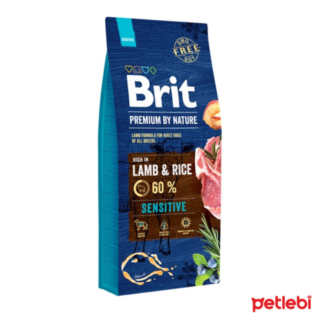 Brit Premium Nature Sensitive Kuzulu ve Pirinçli Yetişkin Köpek Maması 15kg Evcil Hayvan Ürünleri Fiyatı
