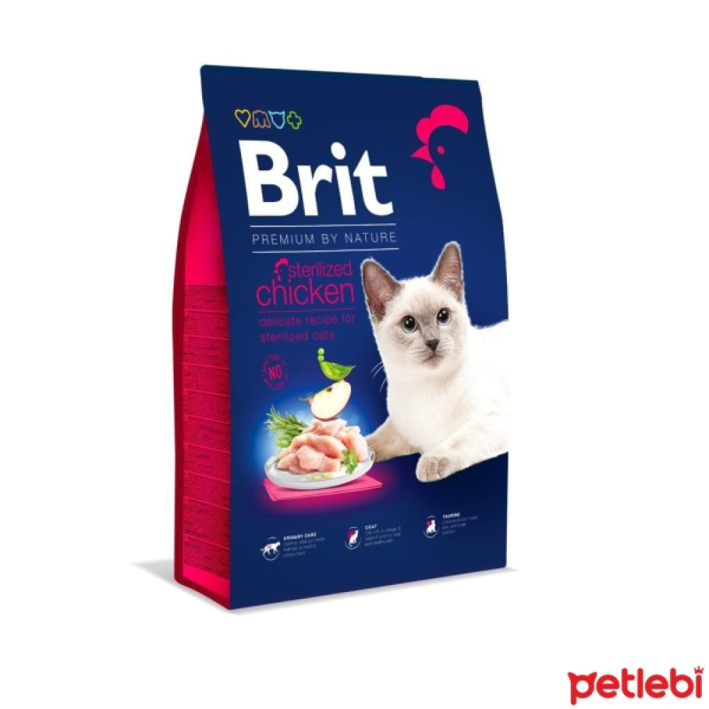 Brit Premium Tavuklu ve Pirinçli Kısırlaştırılmış Kedi Maması 8kg Evcil Hayvan Ürünleri Fiyatı