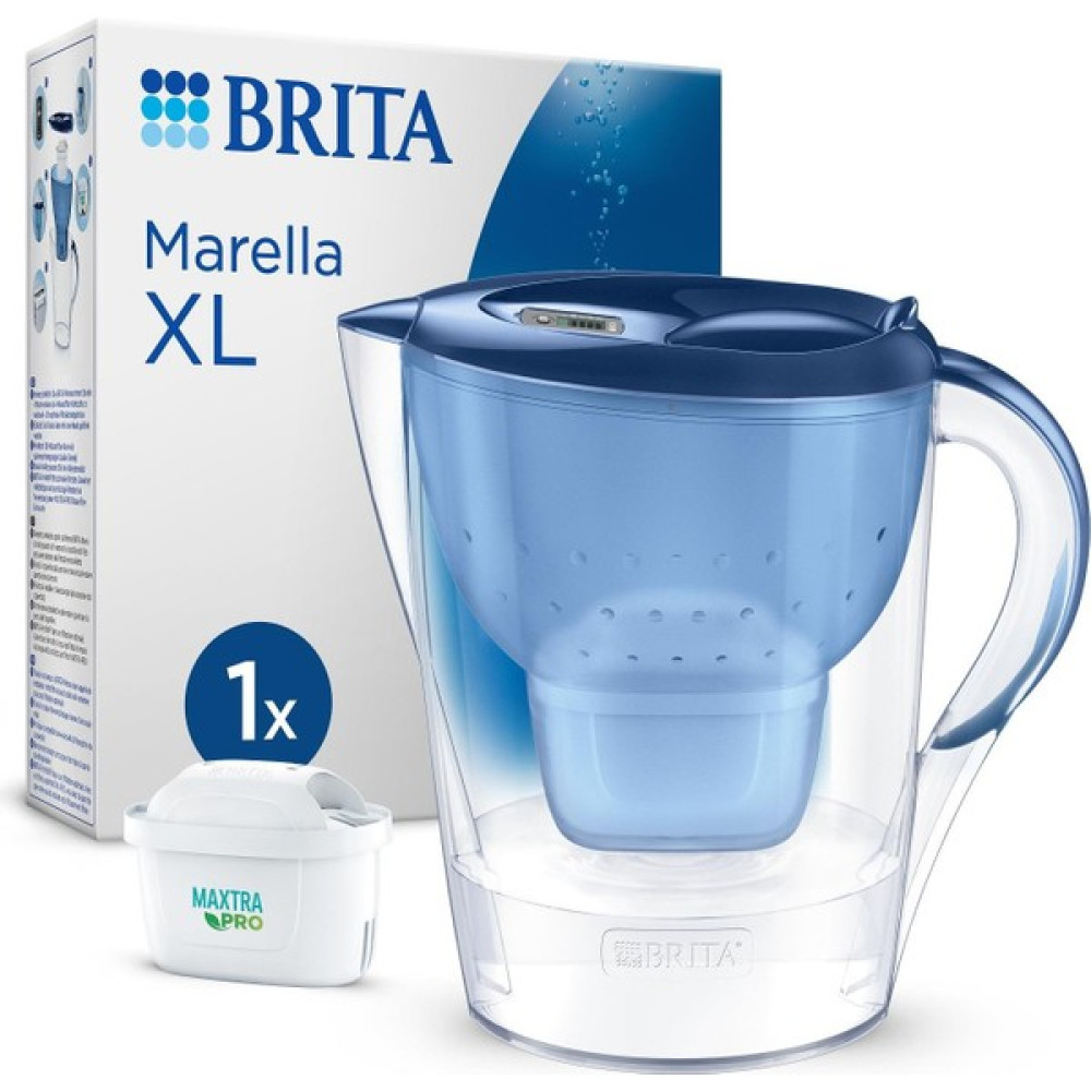 Brita Marella XL ''Maxtra Pro All-in-1 Filtreli'' Sürahi Pro - Mavi, 3,5 Lt - 3,5 L Sürahi Fiyatı