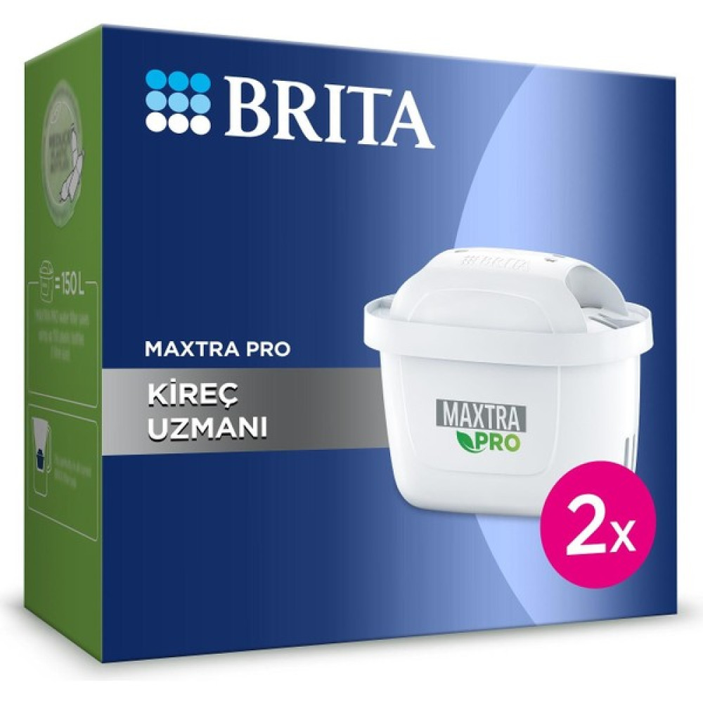 BRITA MAXTRA PRO Kireç Uzmanı Yedek Su Arıtma Filtresi, 2’li - 0,5 Sürahi Fiyatı