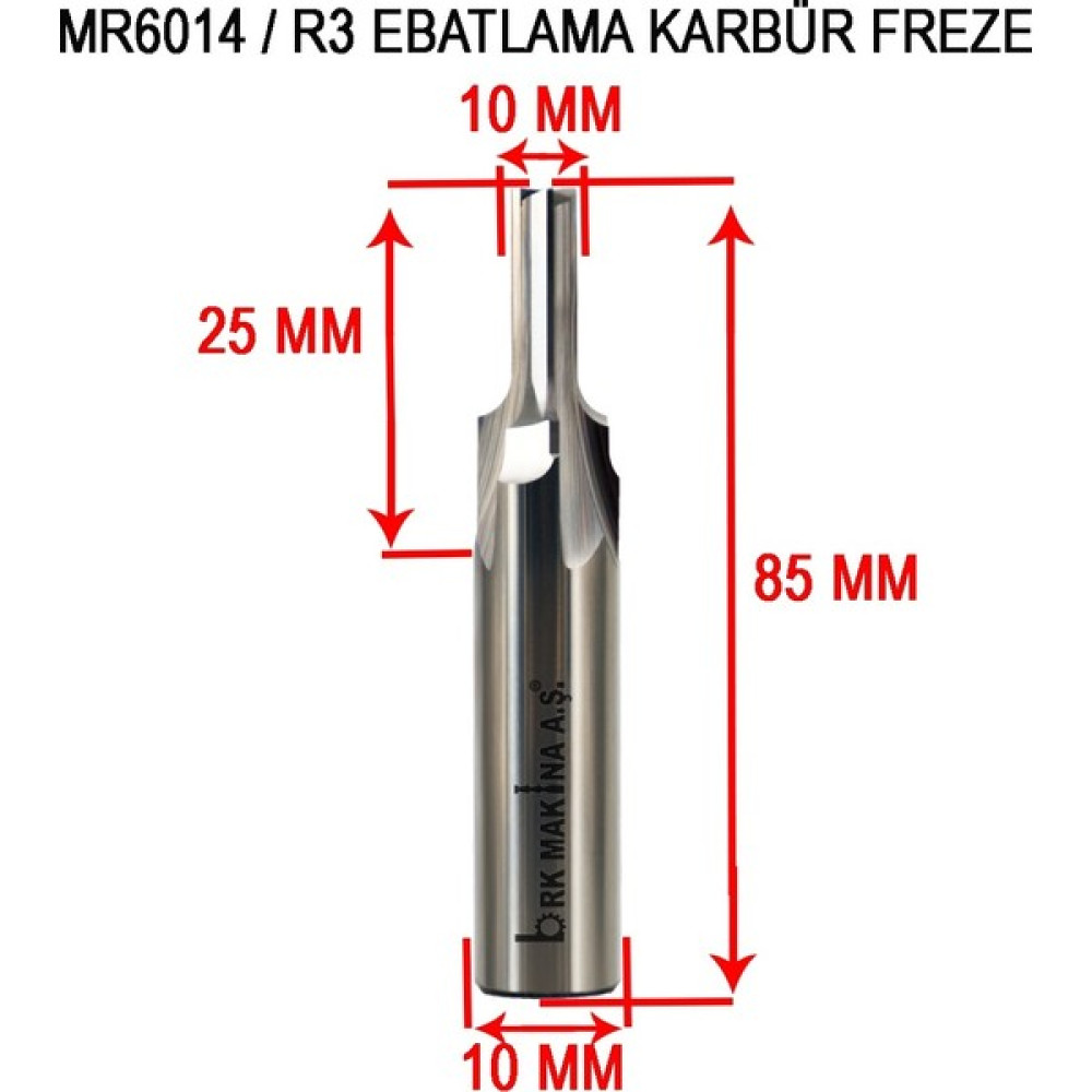 Brk 6 mm R3 Ebatlama Karbür Freze Bıçağı Elektrikli El Aletleri Fiyatı