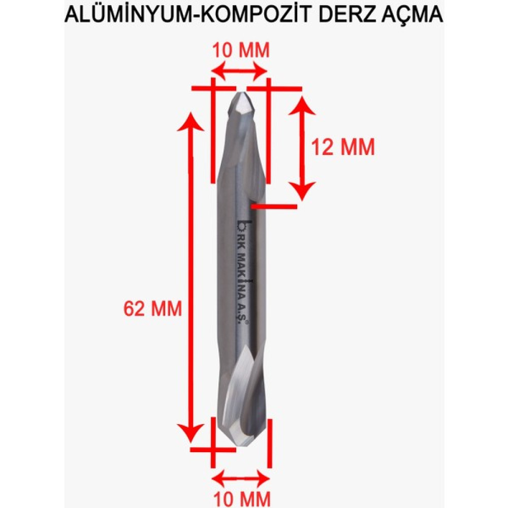 Brk Alüminyum Kompozit Derz Açma Freze 10 mm Elektrikli El Aletleri Fiyatı