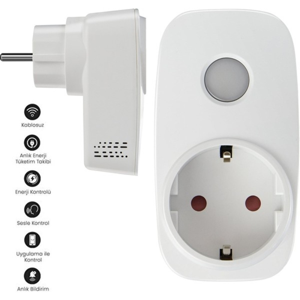 BroadLink Akıllı Priz Wifi 16A Ios Android Enerjisa Onaylı Broadlink Sp-3 Prizler Fiyatı