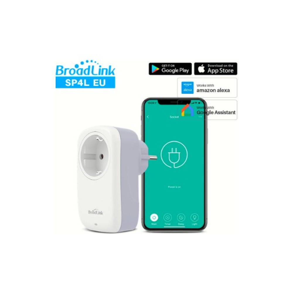 Broadlink SP4L Ab Wifi Destekli ile Gece Lambası Zamanlayıcı Akıllı Priz - 1 Adet Prizler Fiyatı