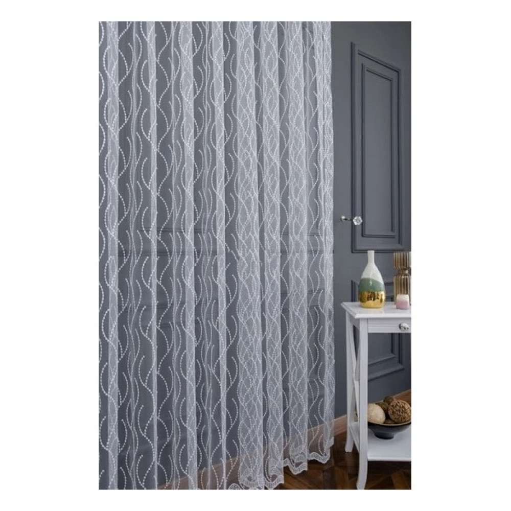 Brode Sarmaşık 3kat Pileli Tül Perde - 320 x 250 cm - Beyaz Tül Perde Fiyatı