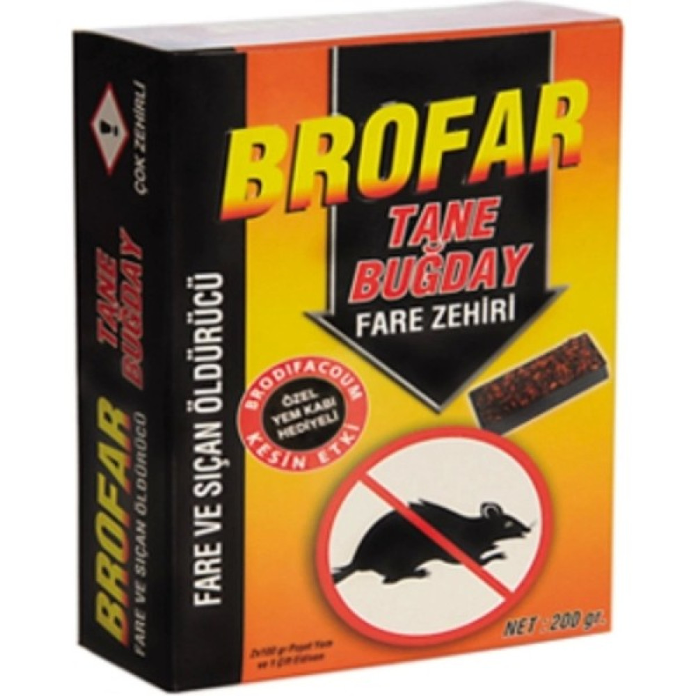 Brofar Tane Buğday Şeklinde Fare Ze.hiri 200 gr x 2 Adet Oto Boyaları Fiyatı