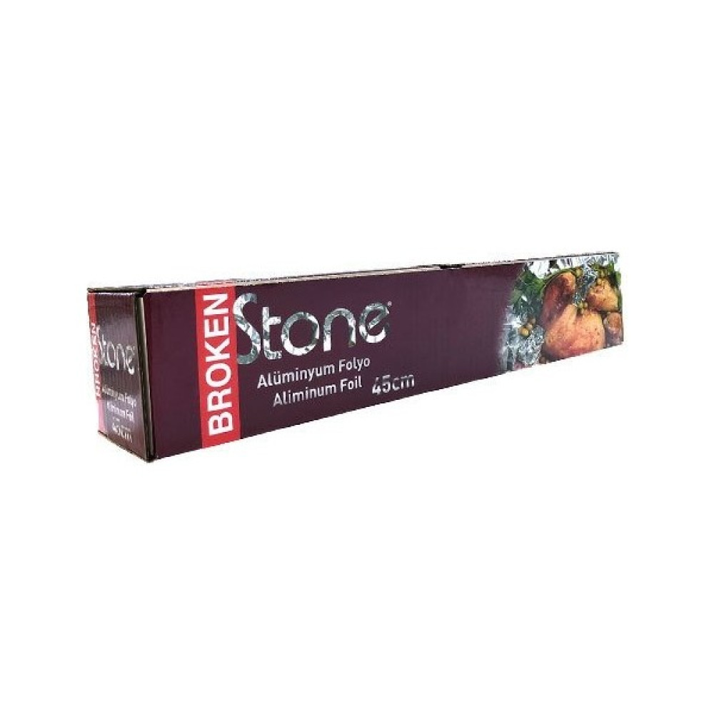 Broken Stone Alüminyum Folyo Kutulu 45 cm x 1.000 gr (16 Adet) Alüminyum Folyo Fiyatı