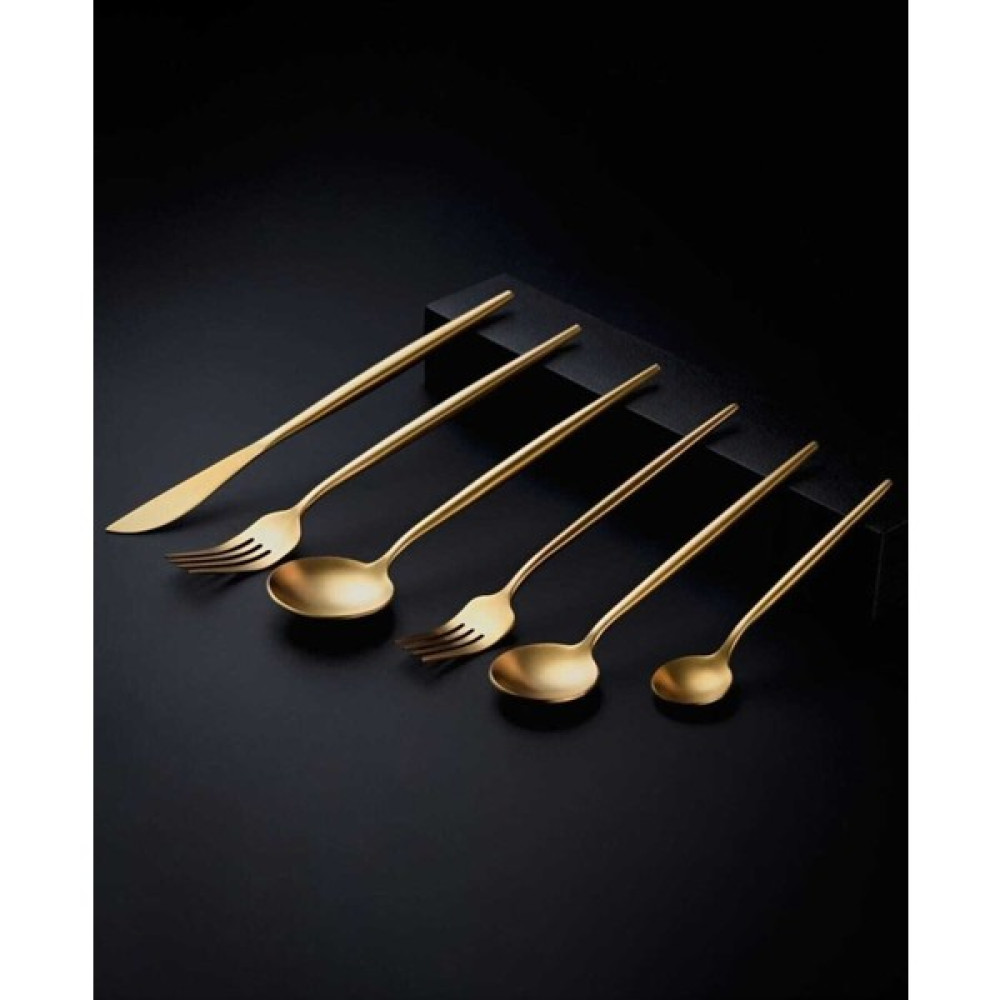 Brondoff Ikon 36 Parça Tittanyum Gold Çatal Kaşık Seti Çatal / Kaşık / Bıçak Takımları Fiyatı