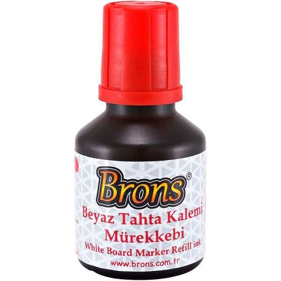 Brons 100 cc Kırmızı Tahta Kalemi Mürekkebi