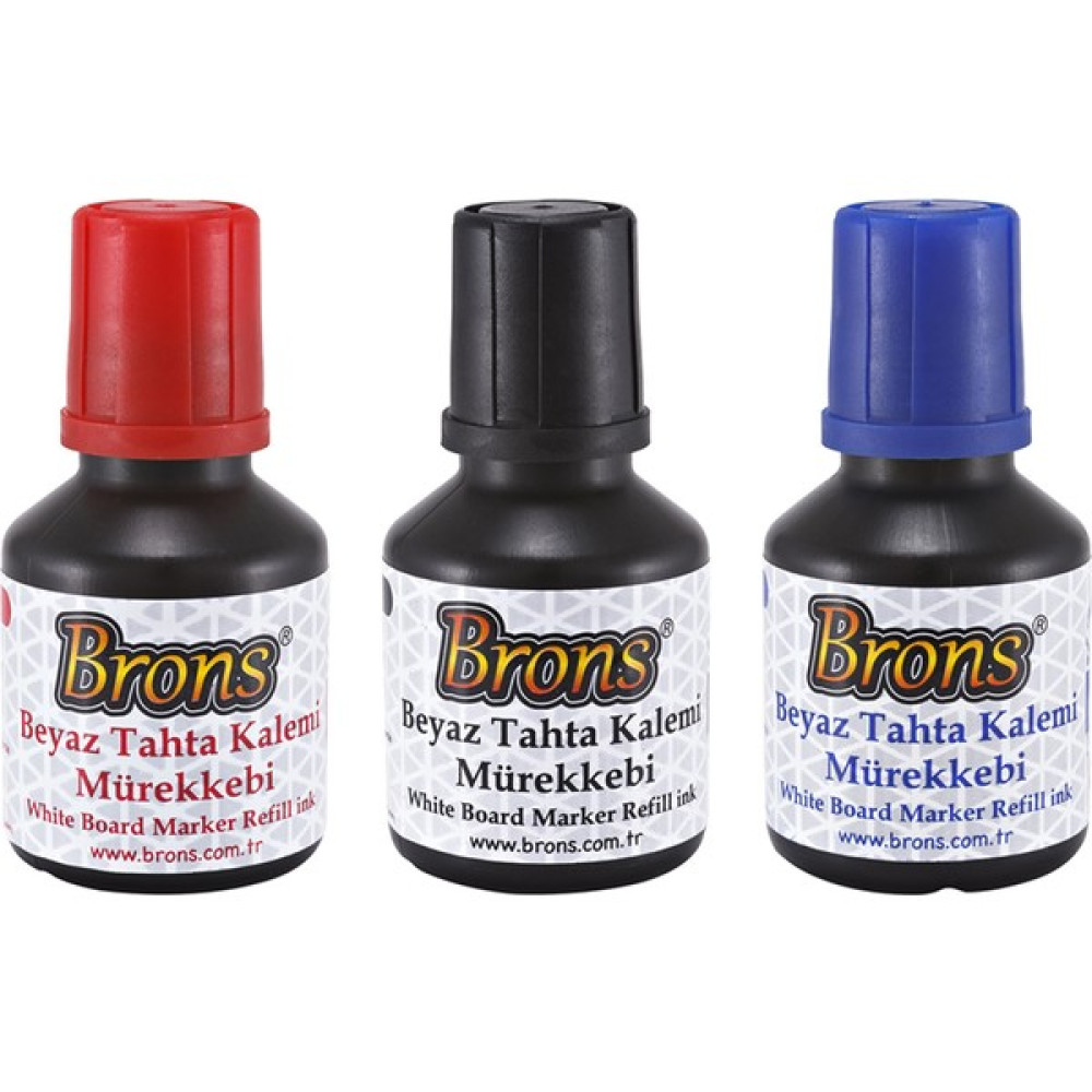Brons Doldurulabilir Tahta Kalemi Mürekkebi 30 ml 3'lü Set Yazı Tahtası Kalemi Fiyatı