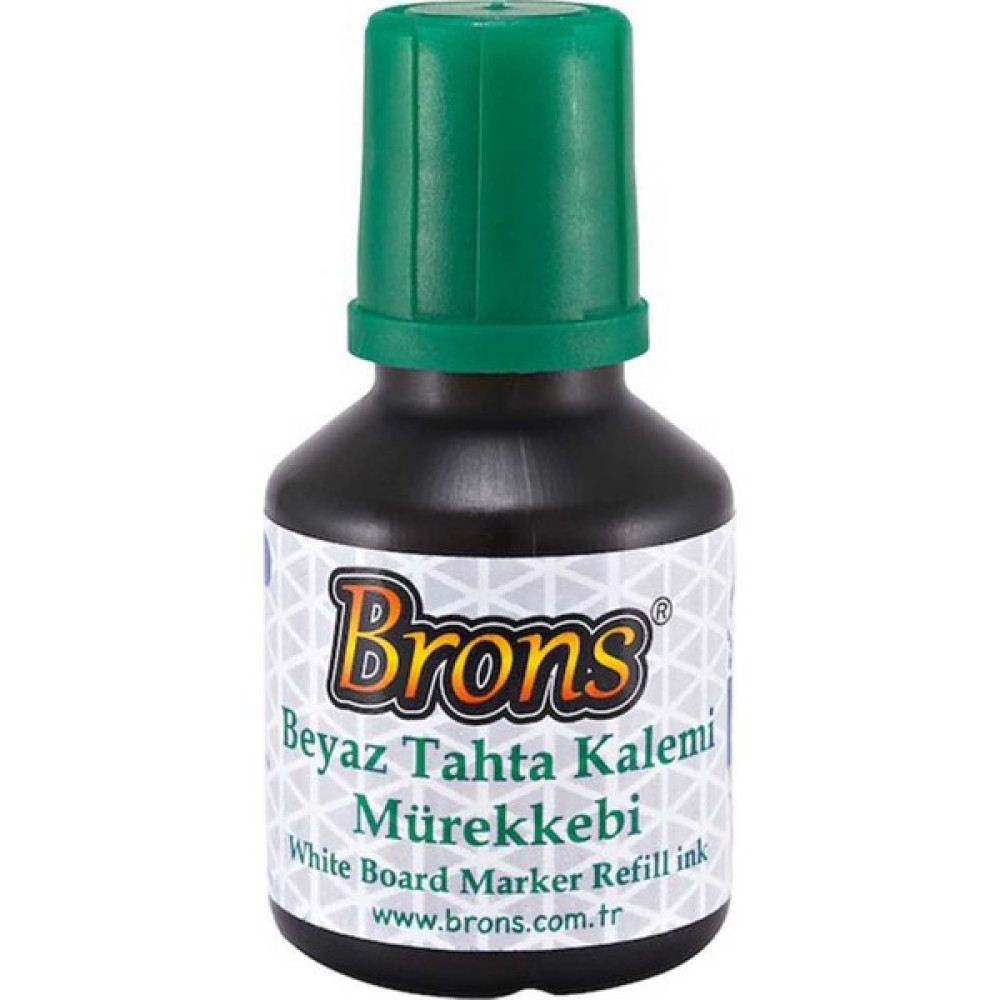 Brons Tahta Kalemi Mürekkebi 30 cc Yeşil BR-362 Kalem Kartuşu & Mürekkebi Fiyatı