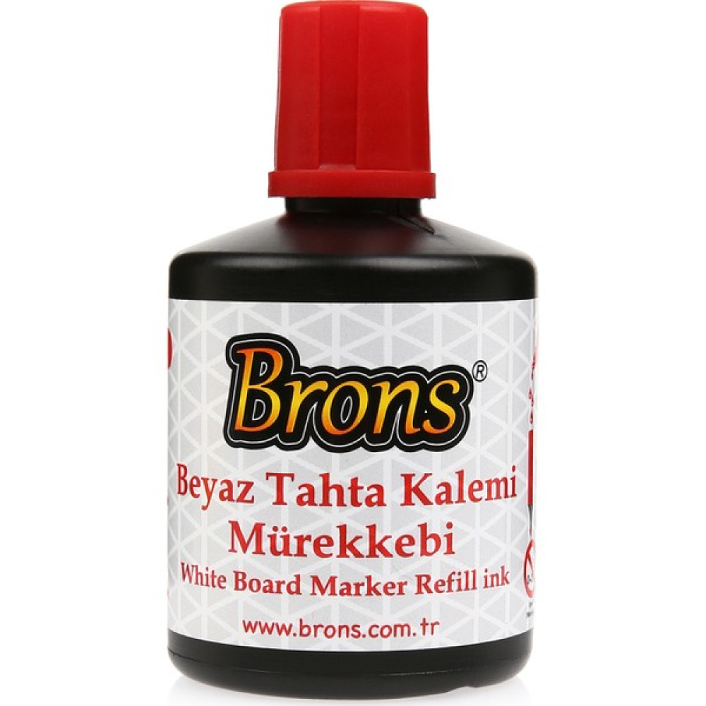 Brons Tahta Kalemi Mürekkebi 6 Lı Paket (Kırmızı) Yazı Tahtası Kalemi Fiyatı