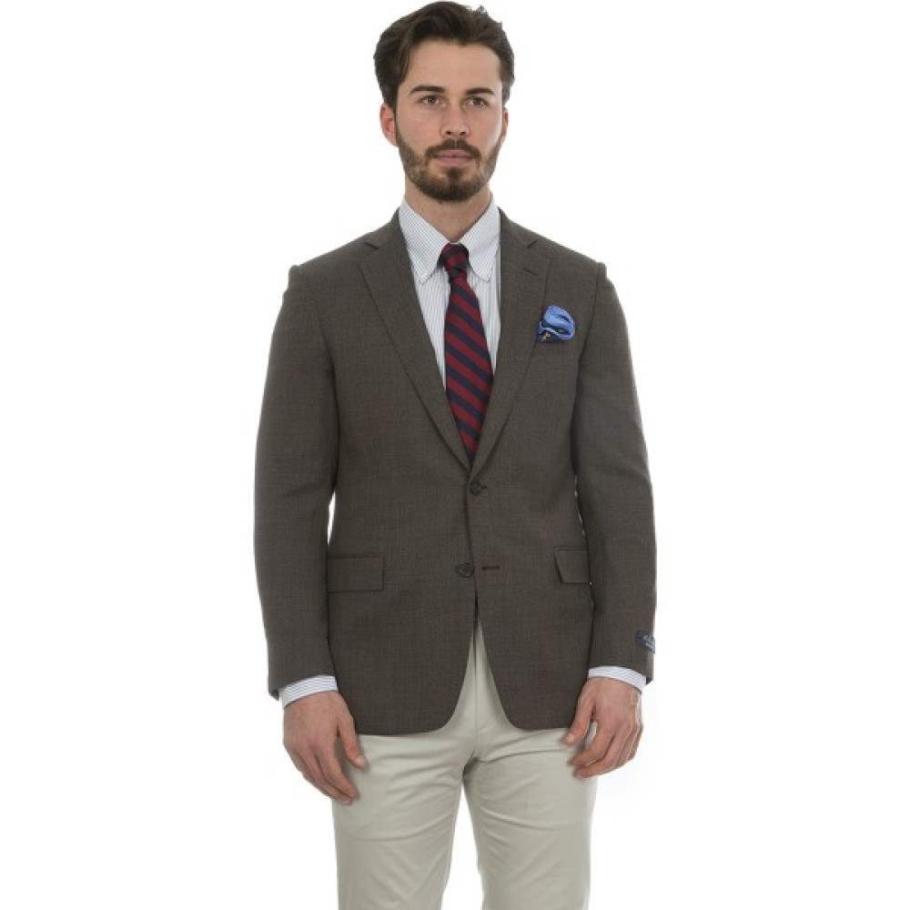 Brooks Brothers Erkek Kahverengi Regent Kesim Hopsack Spor Ceket Erkek Ceket Fiyatı