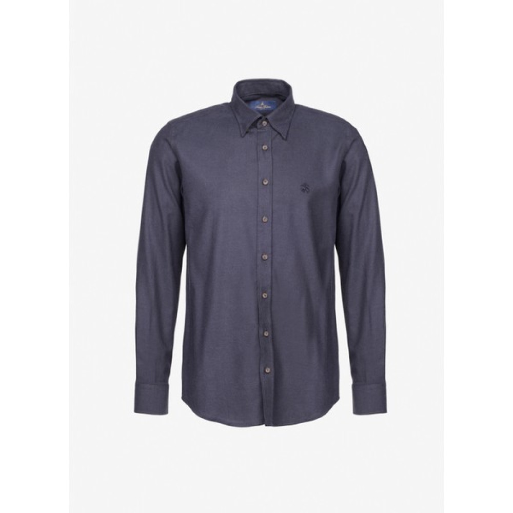 Brooks Brothers Slim Fit Düğmeli Yaka Lacivert Erkek Gömlek BBFW23MSH019 Erkek Gömlek Fiyatı