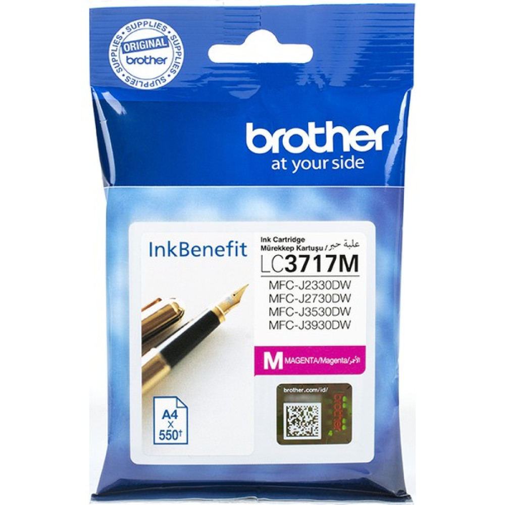 BROTHER LC3717M Kırmızı Mürekkep Kartuş (550 Sayfa) Kartuşlar Fiyatı
