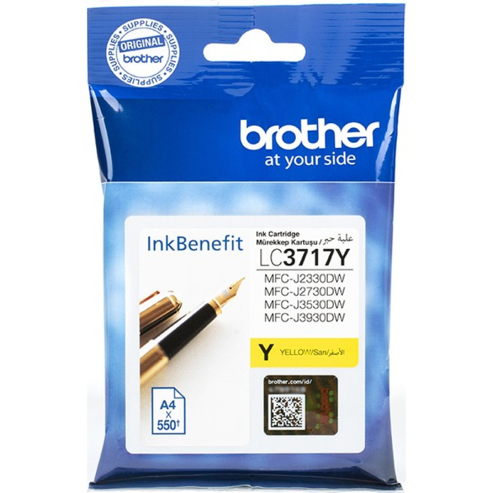 BROTHER LC3717Y Sarı Mürekkep Kartuş (550 Sayfa) Kartuşlar Fiyatı