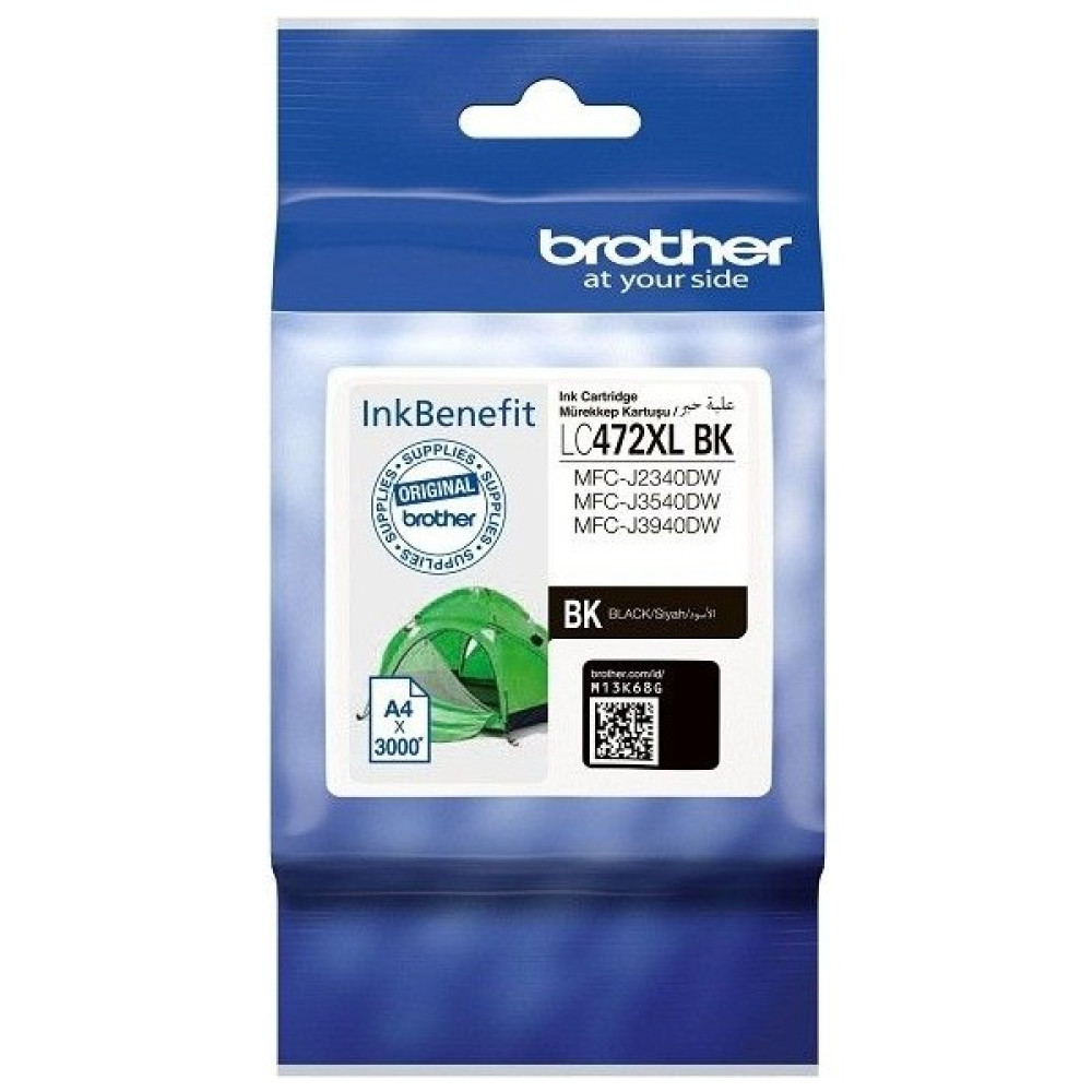 Brother LC472XL Bk Orijinal Siyah Kartuş 3000 Sayfa MFC-J2340DW / J3540DW / J3940DW - Renkli - Siyah Kartuşlar Fiyatı