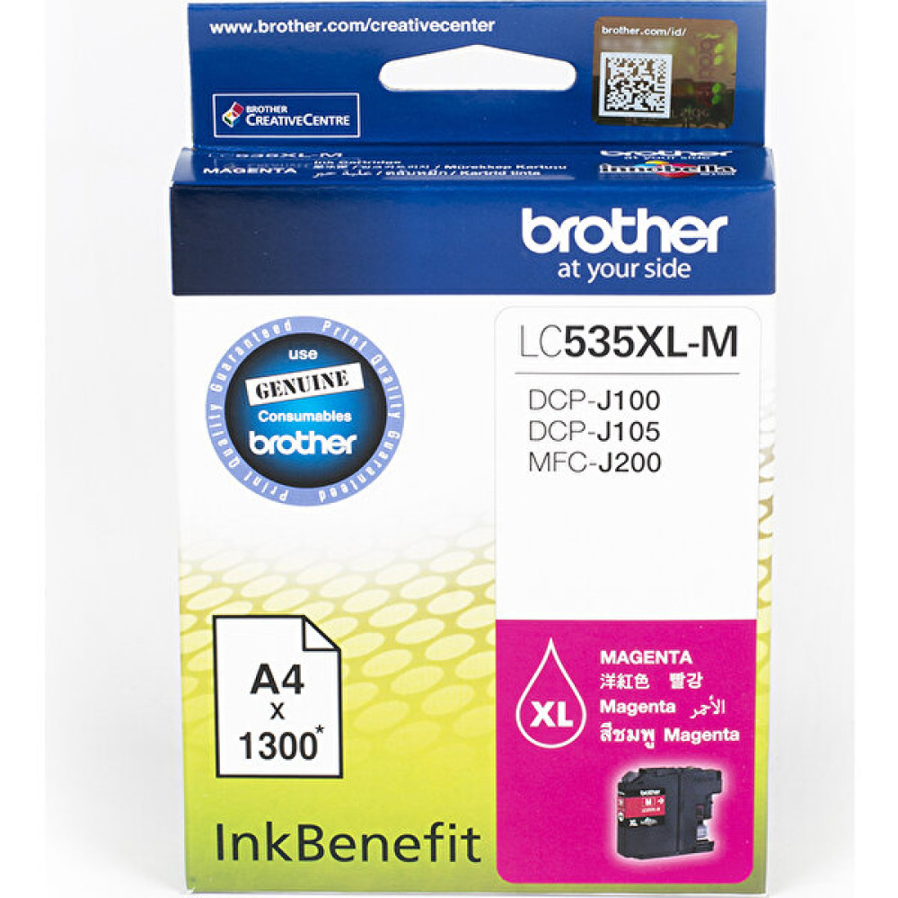 BROTHER LC535XLM Kırmızı Mürekkep Kartuş (1300 Sayfa) Kartuşlar Fiyatı