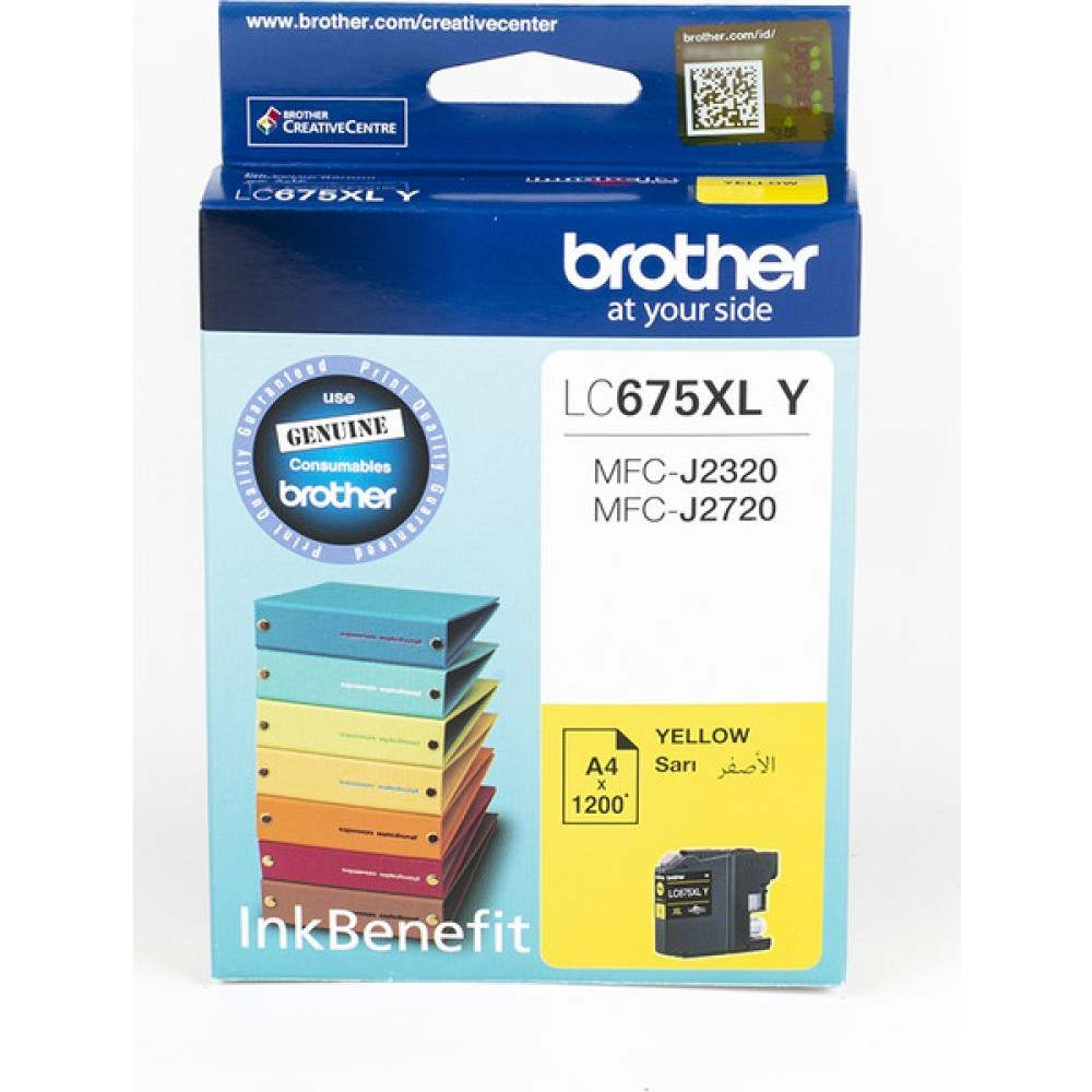 BROTHER LC675XLY Sarı Mürekkep Kartuş (1200 Sayfa) Kartuşlar Fiyatı