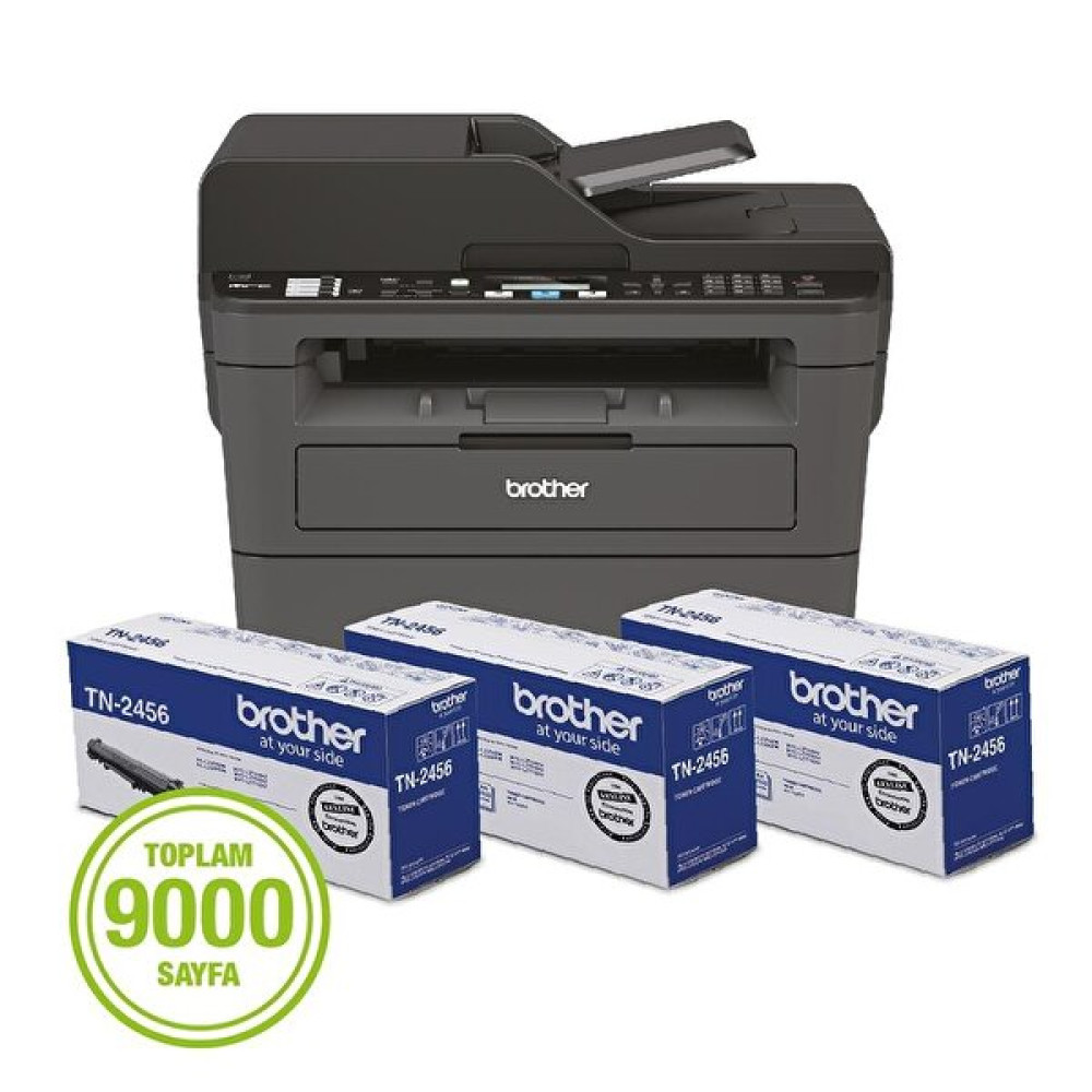 Brother Mfc-L2716Dw-3T 3 Orjinal Tonerli Wi-Fi Fotokopi Fax Tarayıcı Lazer Yazıcı Yazıcılar Fiyatı