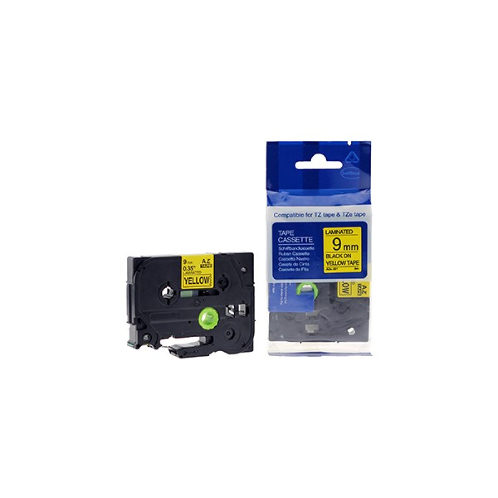 Brother P-Touch Muadili Sarı Etiket 9 Mm Tze-Tape Aze621 Etiket Makinesi Fiyatı