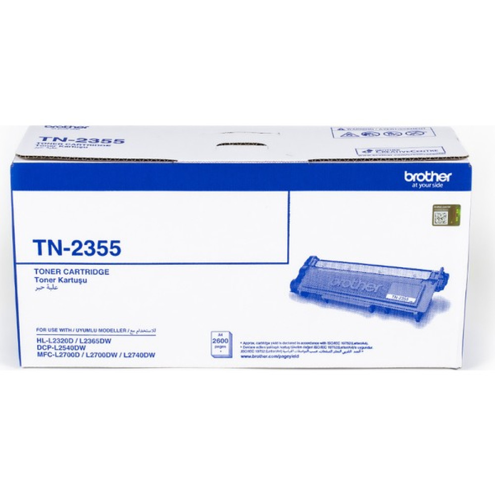 BROTHER TN-2355 Siyah Toner (2600 Sayfa) Tonerler Fiyatı