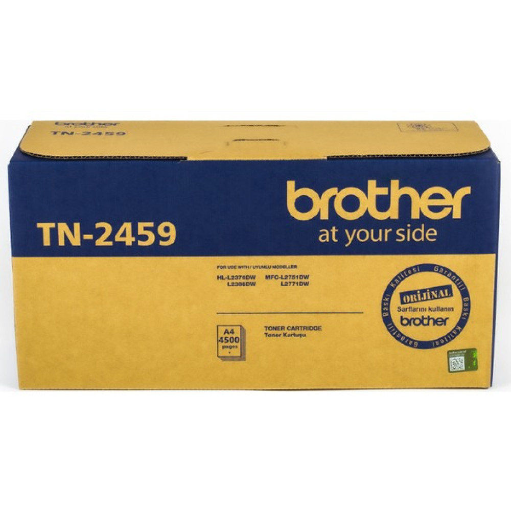 BROTHER TN-2459 Siyah Toner (4500 Sayfa) Tonerler Fiyatı