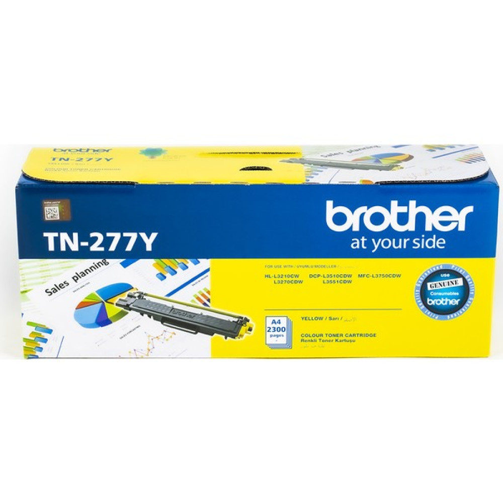 BROTHER TN-277Y Sarı Toner (2300 Sayfa) Tonerler Fiyatı
