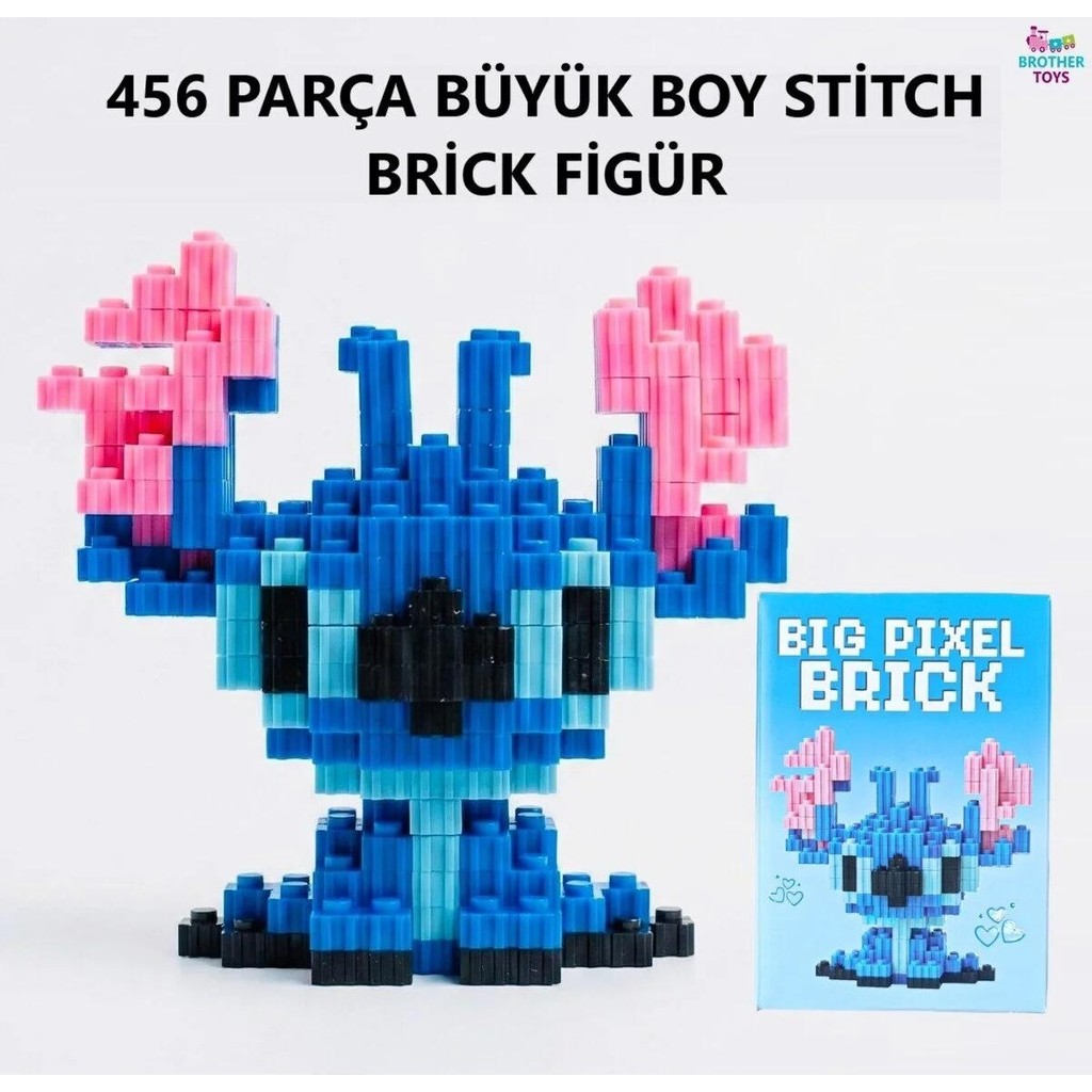 Brother Toys Büyük Boy 456 Parça Stitch Angel 3D Yapboz Bricks Figür Yapı Oyuncağı - Mavi Aksiyon Figürleri Fiyatı