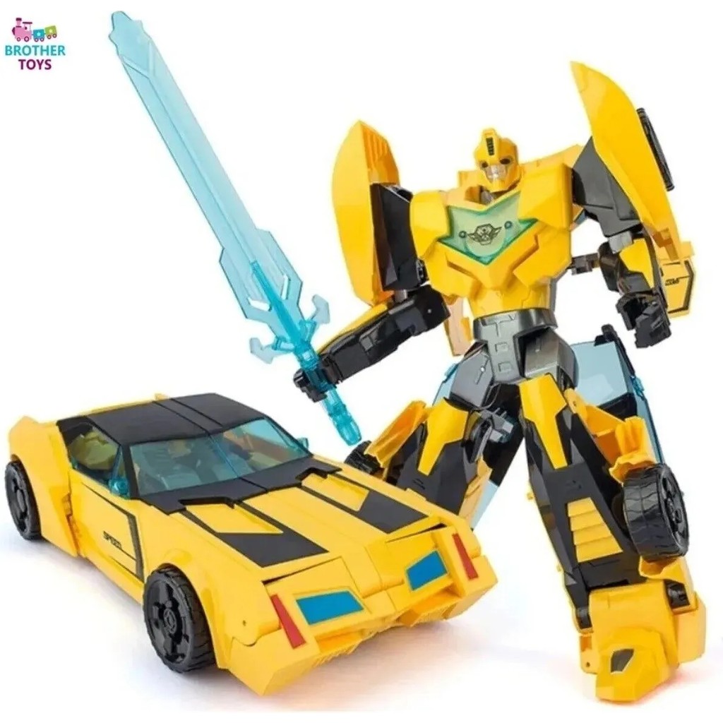Brother Toys Transformers Tarzında Bumblebee Optimus Prime Robota Dönüşen Araba Metal - Sarı -Siyah Aksiyon Figürleri Fiyatı