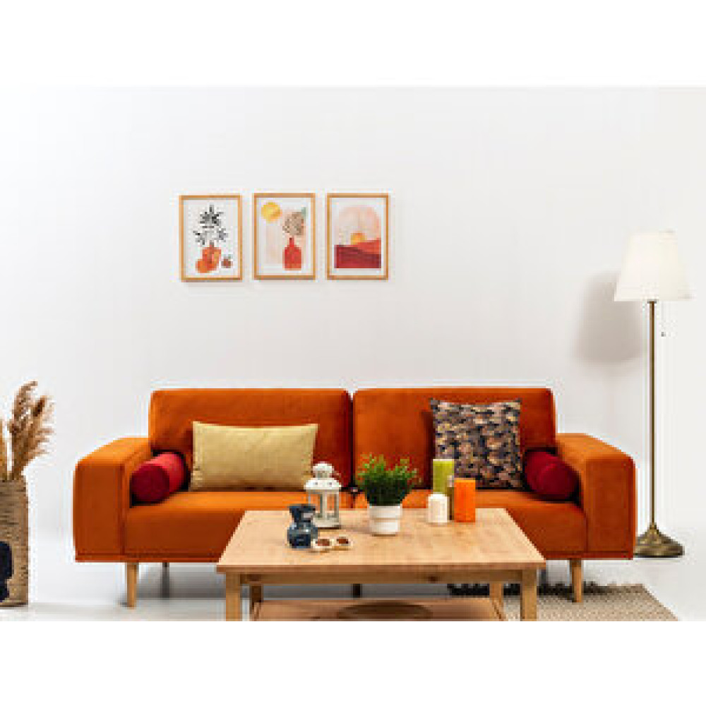 Brothers Home Autumn Üçlü Au-01 Turuncu Koltuk Takımı / Seti Fiyatı