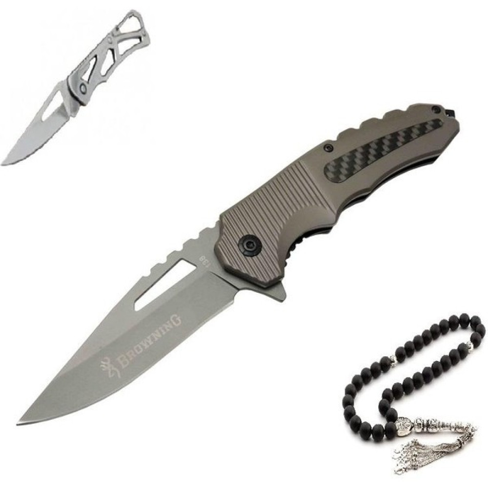 Browning 22 cm Çakı Mini Çakı ve Tesbih ile - Gri Oto Boyaları Fiyatı