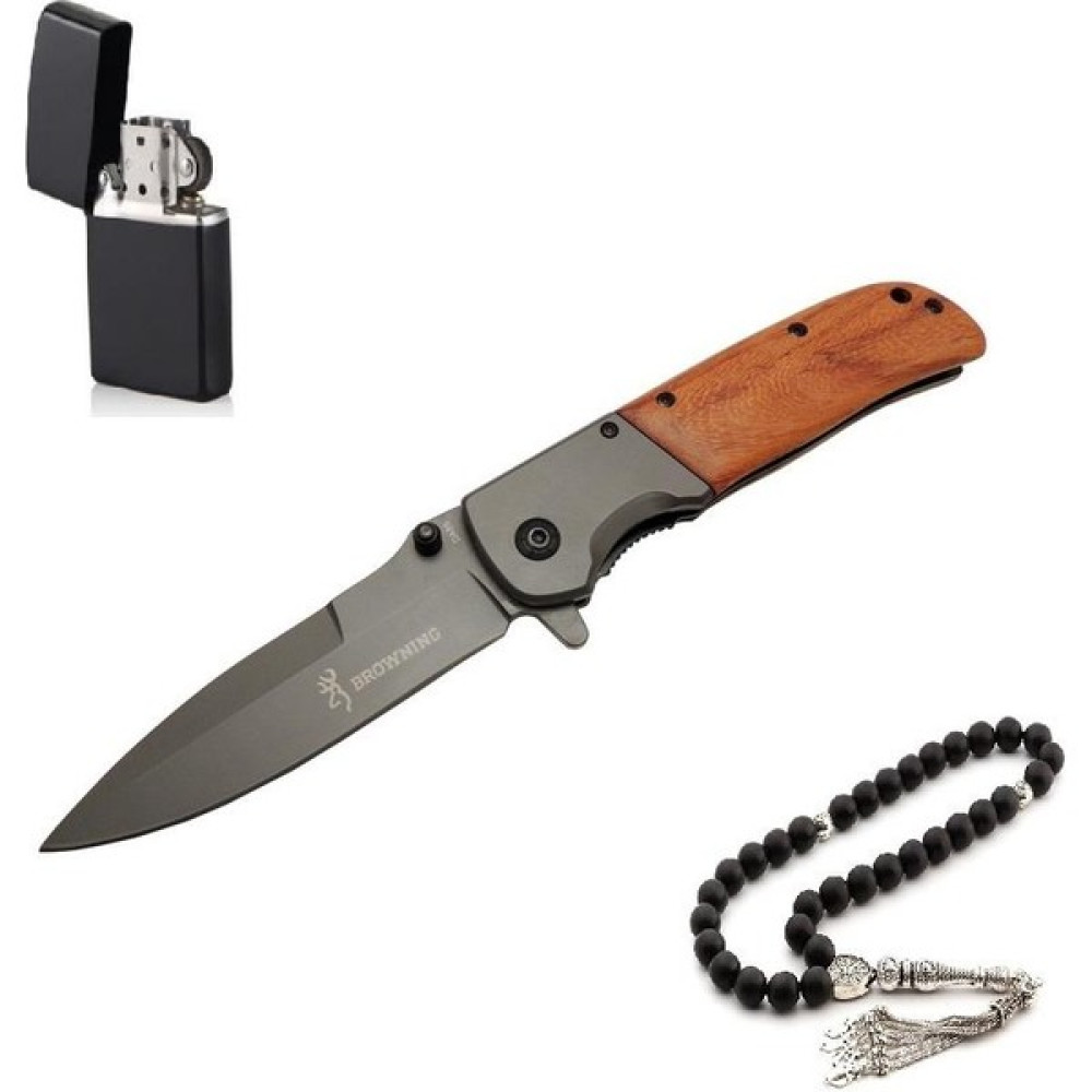 Browning Marka 22,5 cm Çakı Metal Çakmak ve Tesbih ile - Turuncu Oto Boyaları Fiyatı