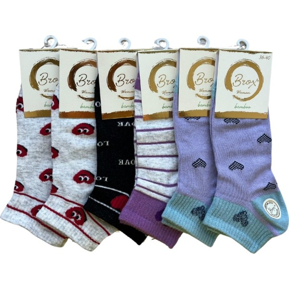 Brox 6'lı Brox Premium Bayan Bambu Patik Çorap - Çok Renkli - 36 - 40 Oto Boyaları Fiyatı