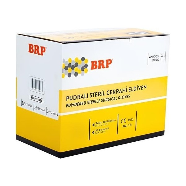 Brp Pudralı Steril Cerrahi Eldiven No:7 Çiftli Steril 50 Paket 100 Adet Diğer Fiyatı