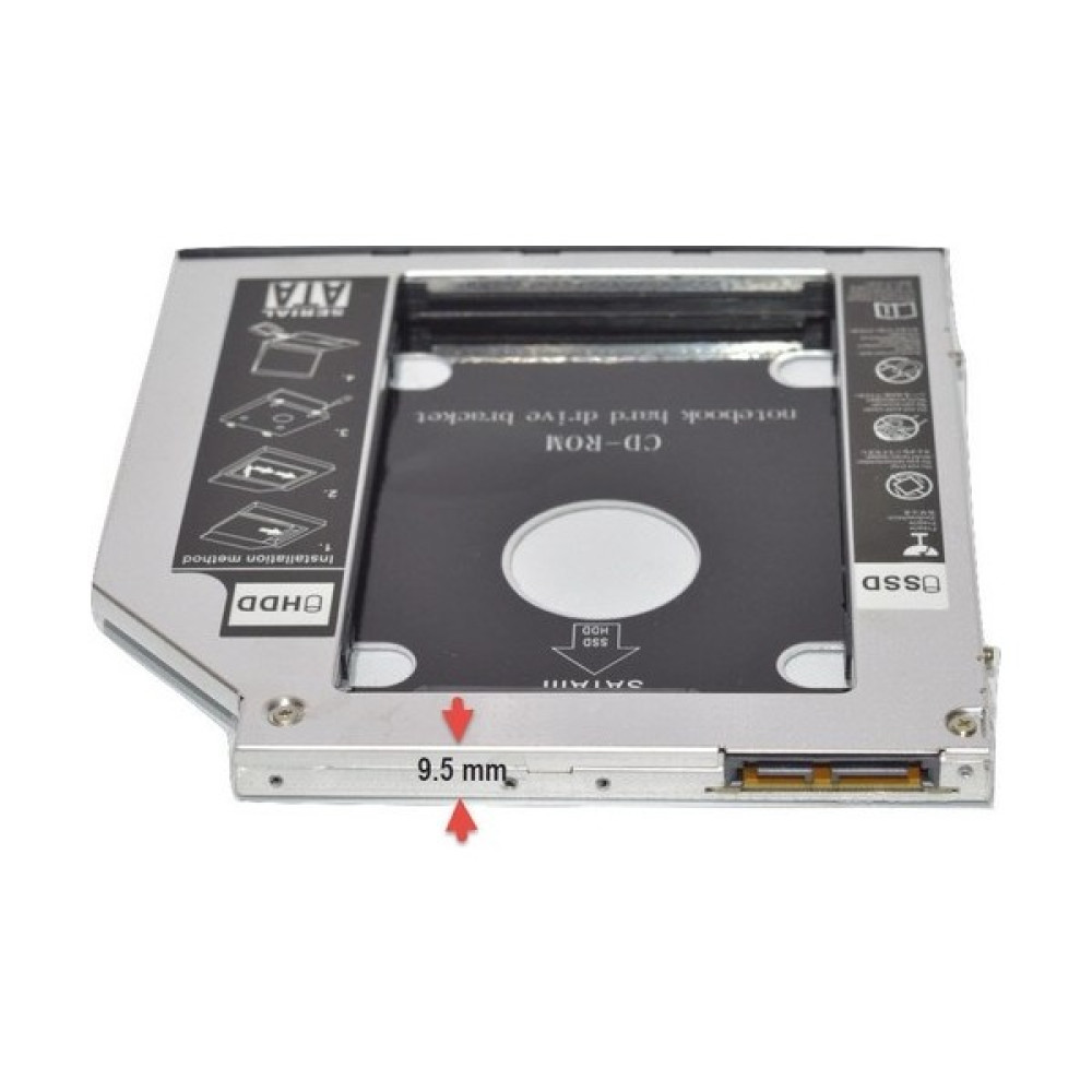 Brs Sata 9.5 mm SSD Harddisk Kutusu Kızak - Siyah HDD Kutuları Fiyatı