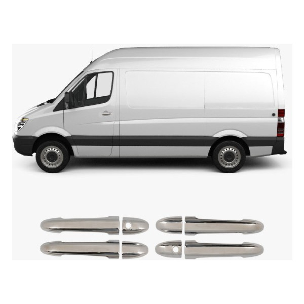 Brsplast Mercedes Sprinter W906 Uyumlu 2006-2018 Krom Kapı Kolu 4 Kapı Paslanmaz Çelik Oto Boyaları Fiyatı