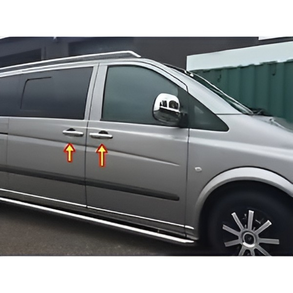 Brsplast Mercedes Vito W639 Uyumlu 2004-2010 Krom Kapı Kolu 4 Kapı Paslanmaz Çelik Oto Boyaları Fiyatı