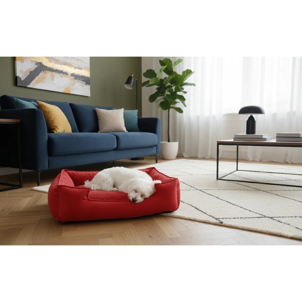 Brt Pet Kedi Yatağı 60X45 cm Yıkanabilir Küçük Irk Köpekler Için Rahat Kullanım - Kırmızı Diğer Fiyatı