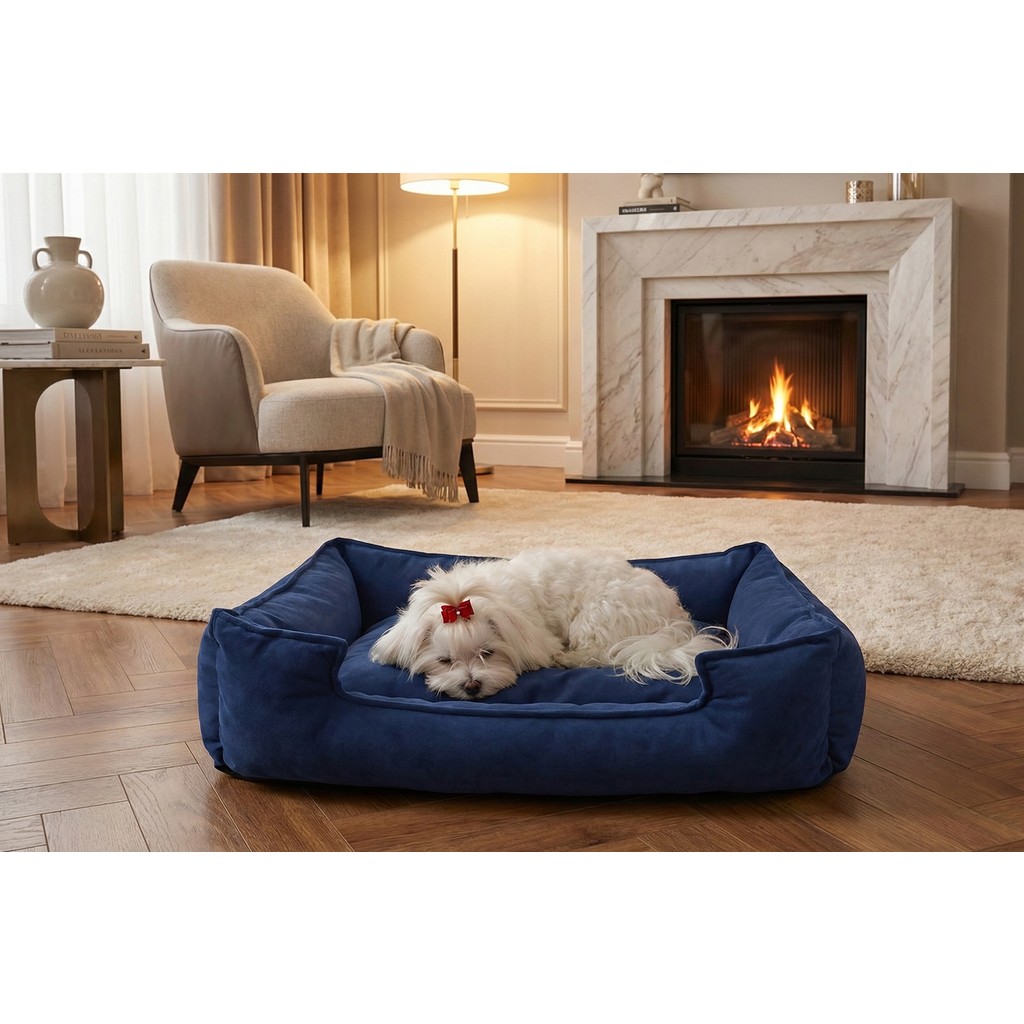 Brt Pet Kedi Yatağı 60X45 cm Yıkanabilir Küçük Irk Köpekler Için Rahat Kullanım - Mavi Diğer Fiyatı